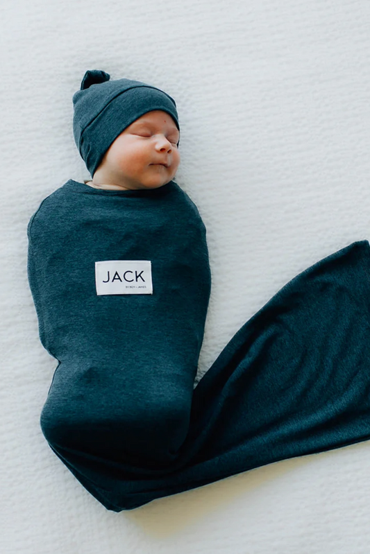 Jack Swaddle Sack, Heather Navy