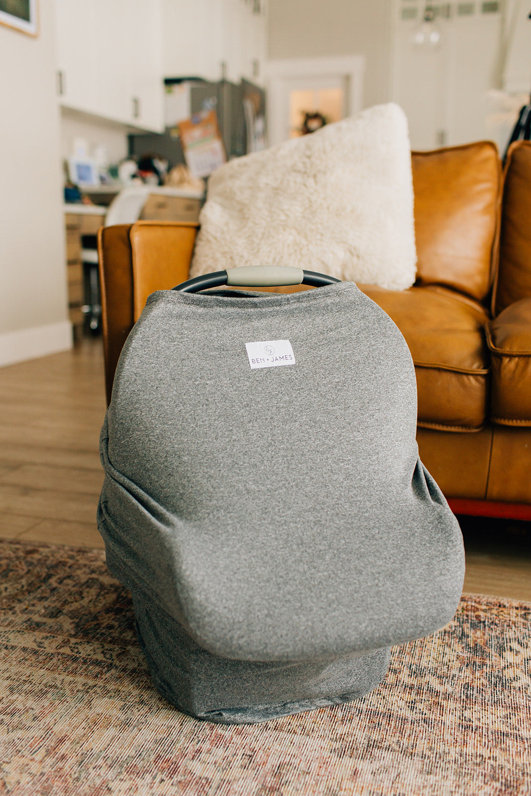Nursing + Car Seat Cover, Heather Gray