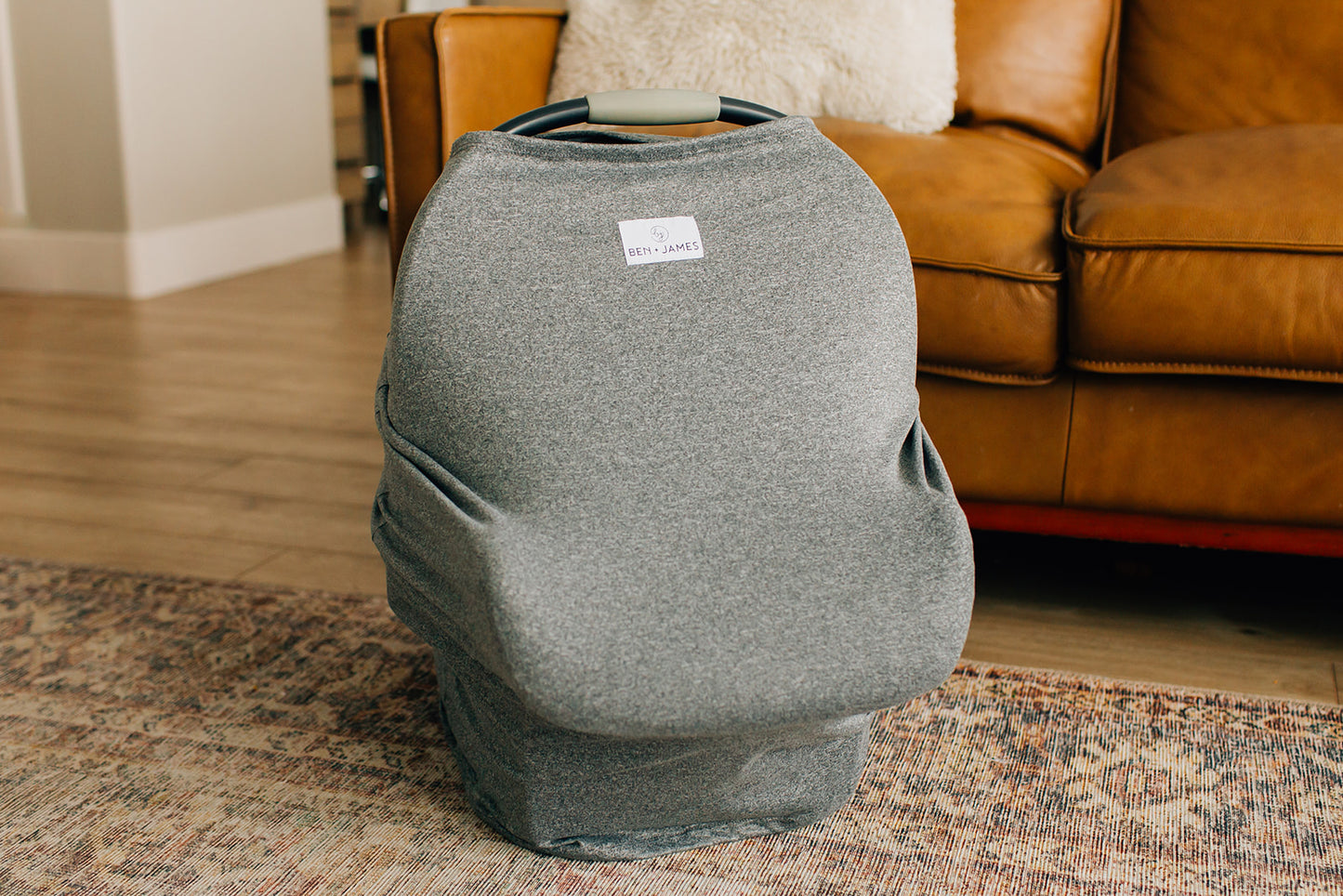 Nursing + Car Seat Cover, Heather Gray