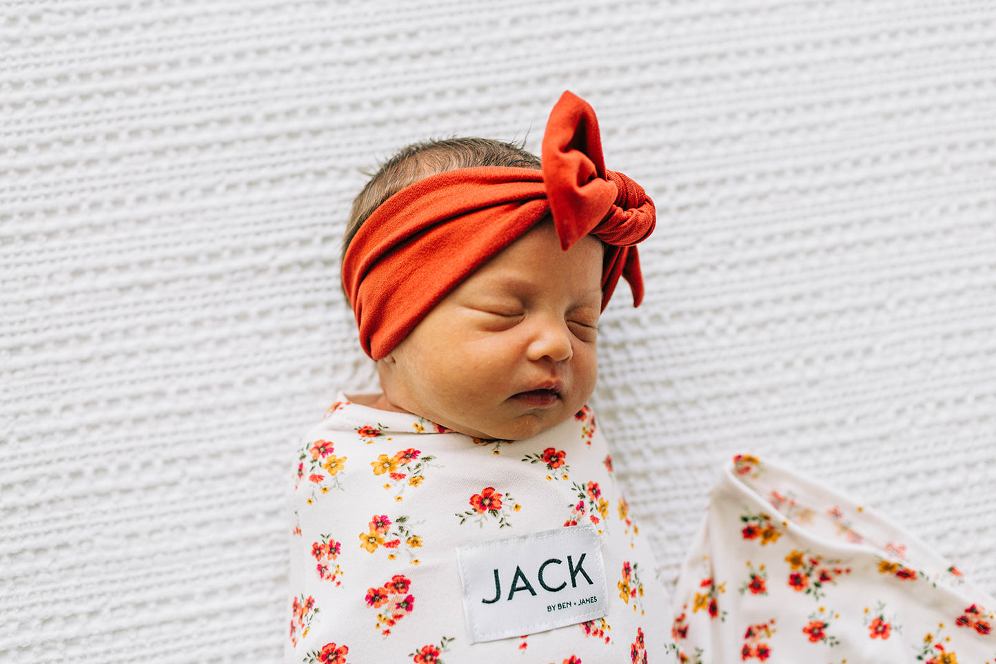 Knot Bow Headband, Rust