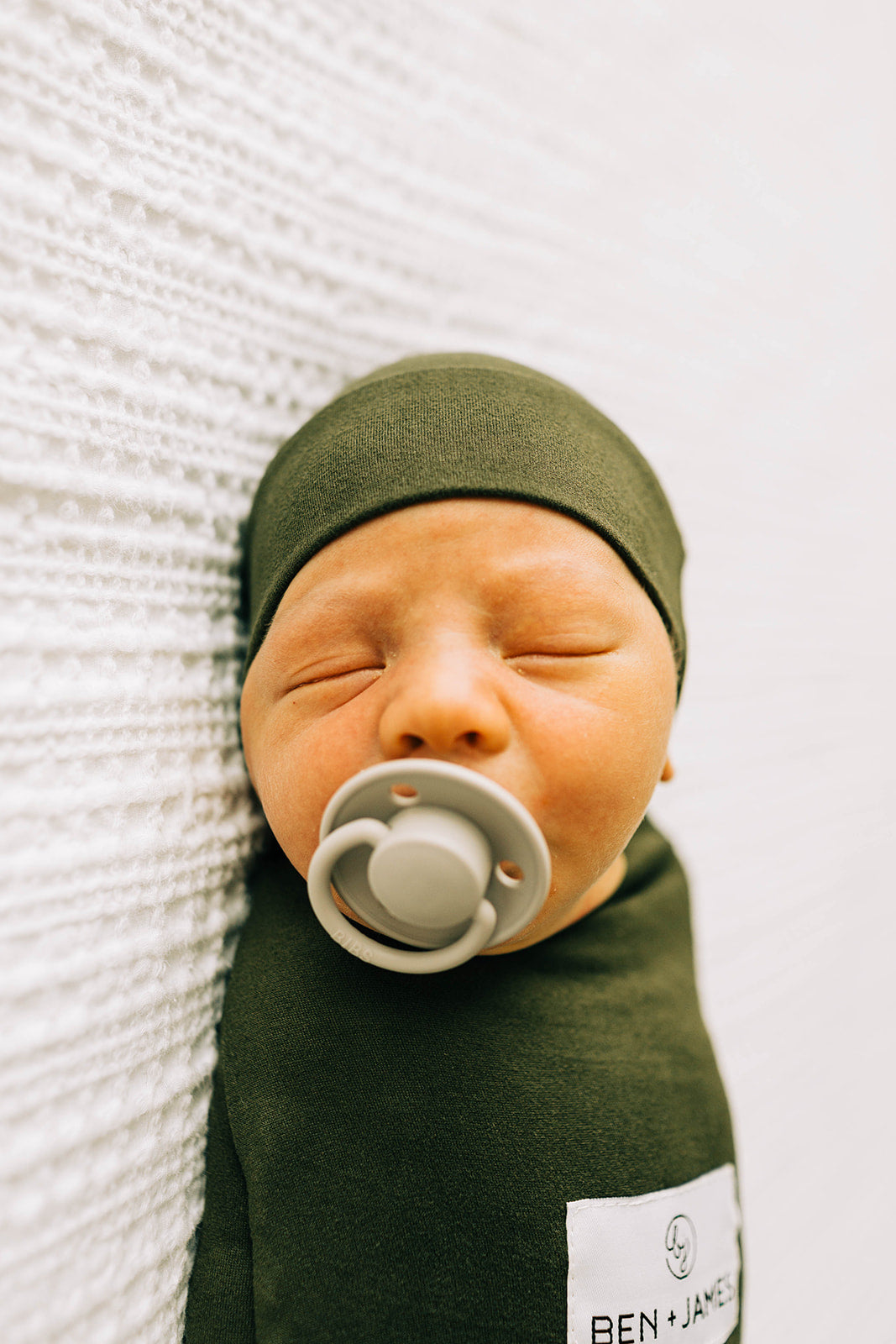 Tie Beanie, Olive Green