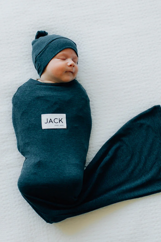 Jack Swaddle Sack, Navy Heather