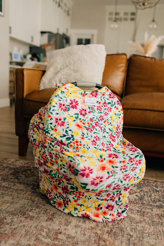 Nursing + Car Seat Cover, Spring Floral