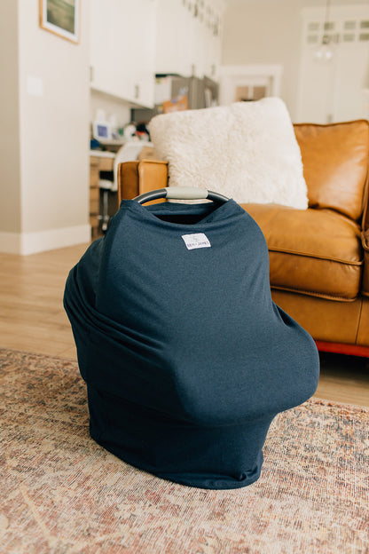 Nursing + Car Seat Cover, Navy Heather