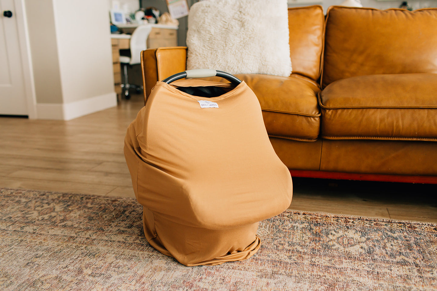 Nursing + Car Seat Cover, Camel