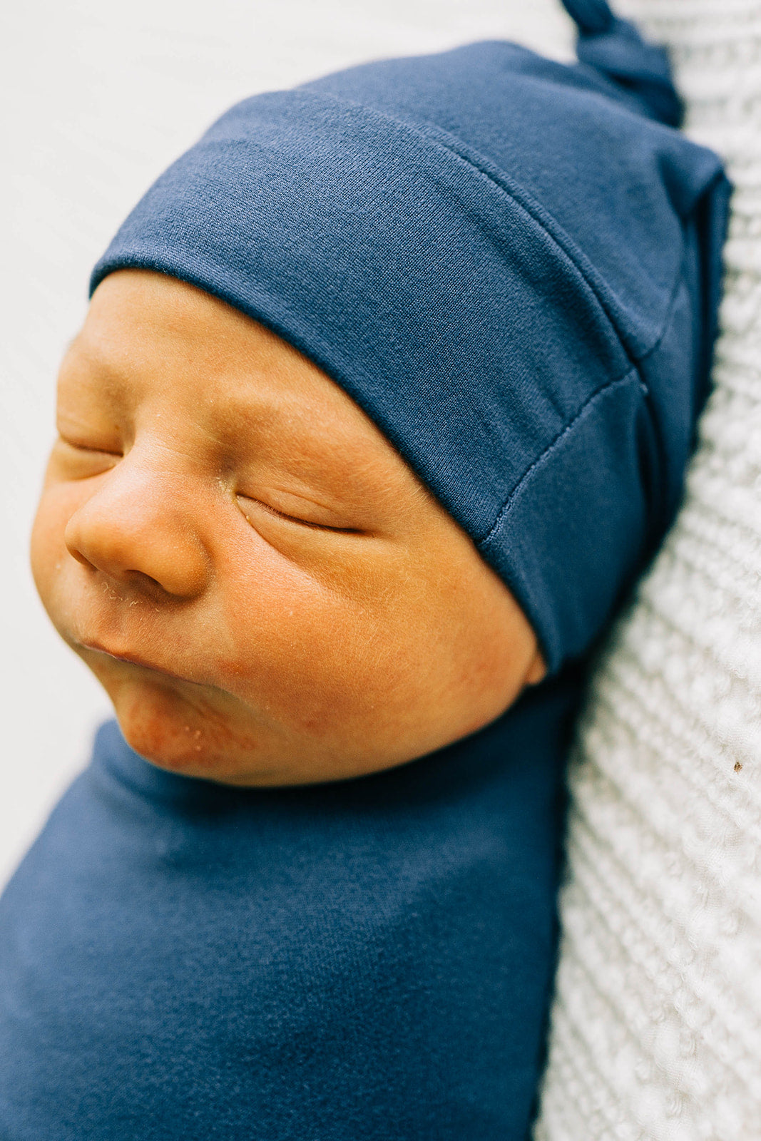 Tie Beanie, Indigo Blue