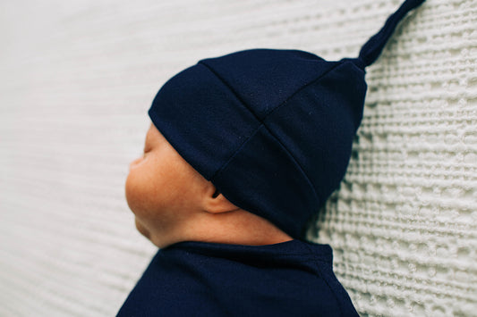 Tie Beanie, Navy