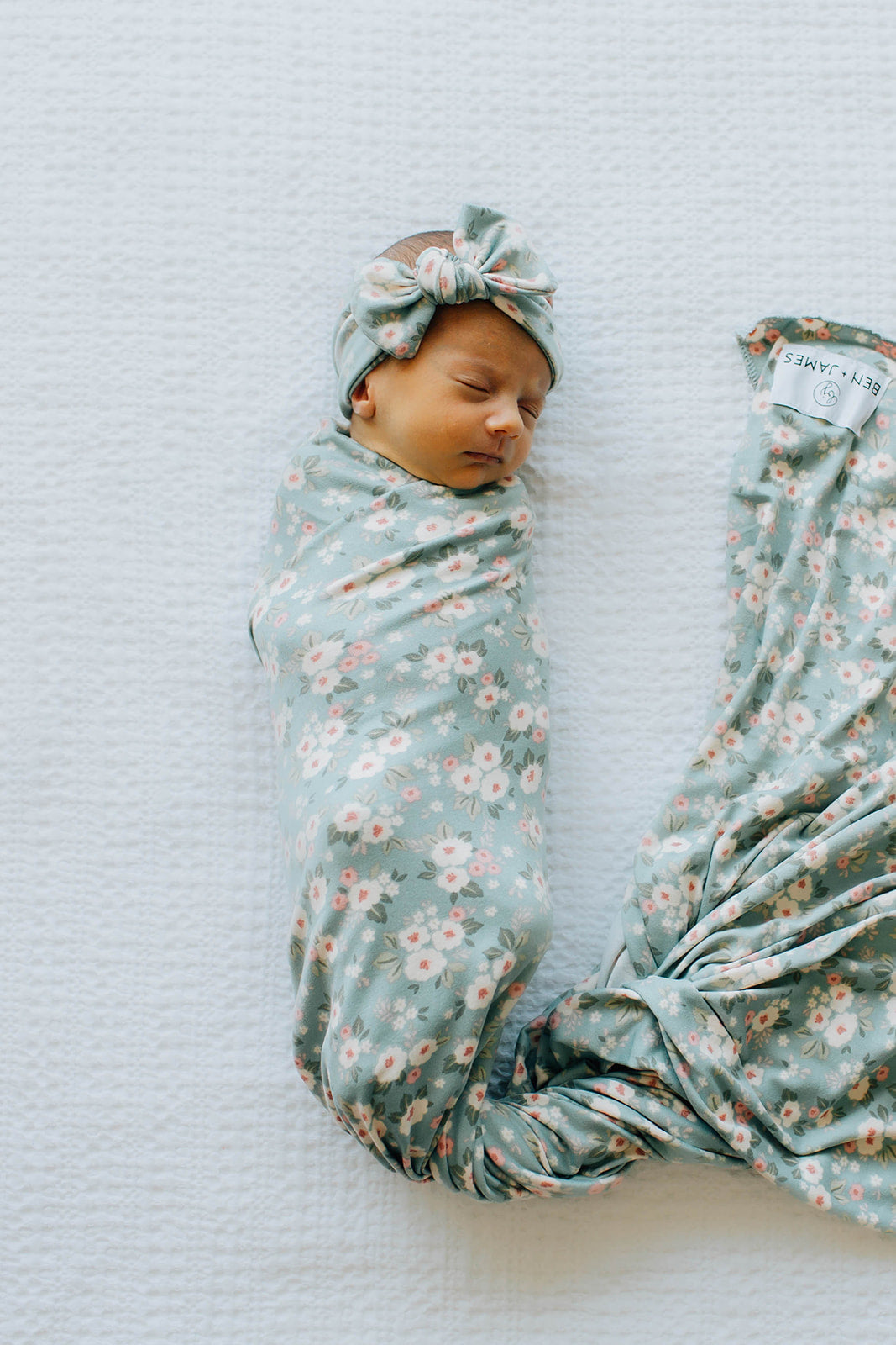 The Everyday Swaddle Blanket, Sage Floral