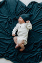 The Everyday Swaddle Blanket, Heather Navy