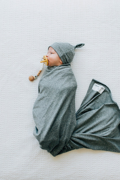 The Everyday Swaddle Blanket, Heather Gray