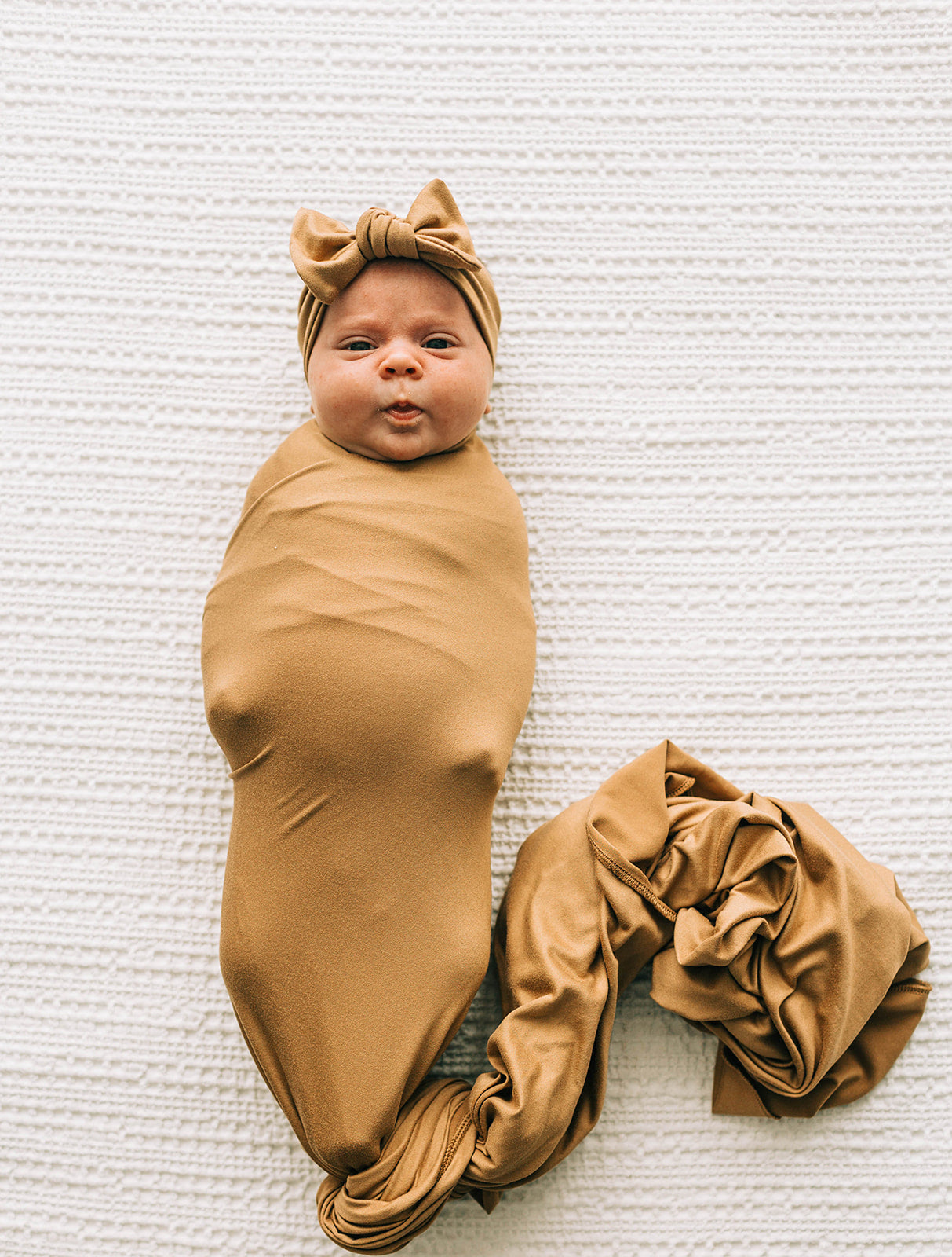 Baby Swaddle Blanket, Camel