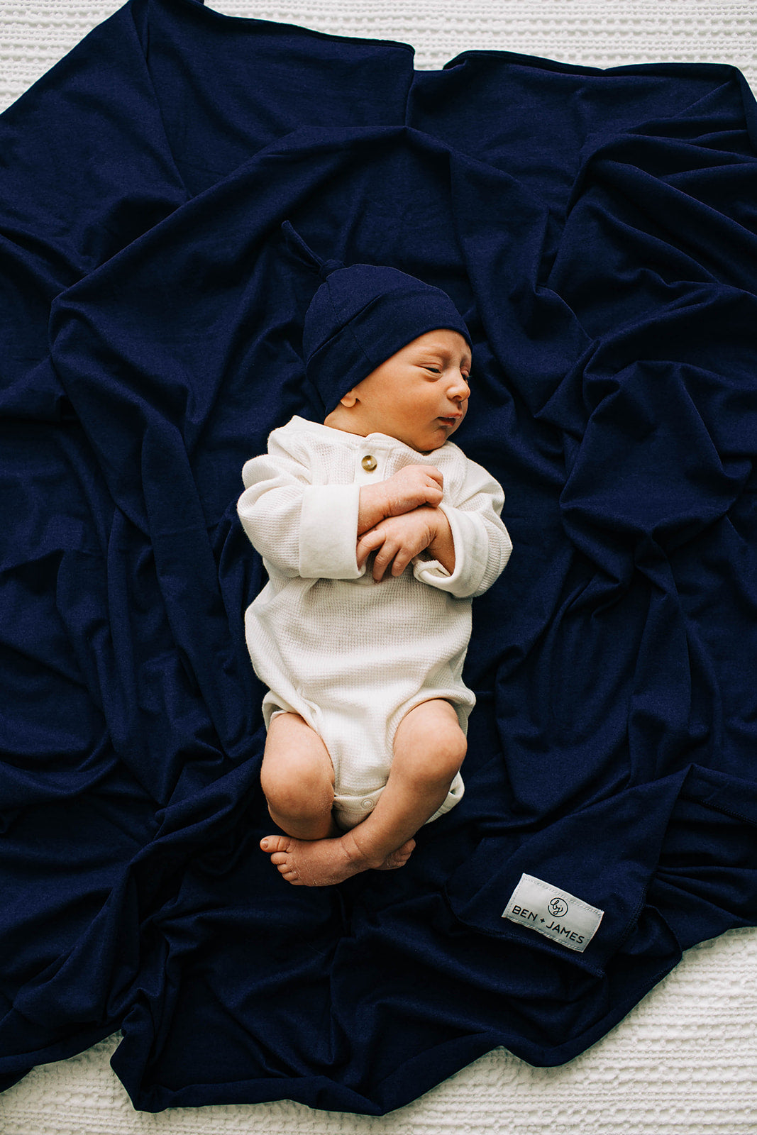 Navy swaddle shop blanket