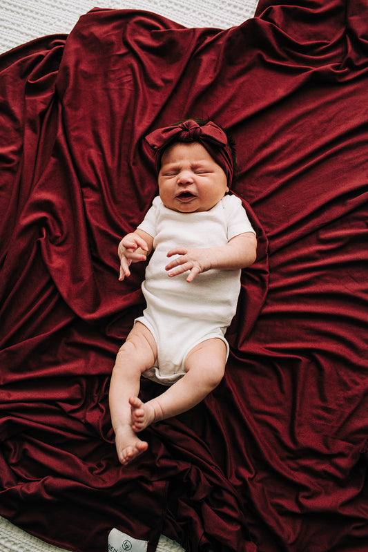 The Everyday Swaddle Blanket, Red Wine