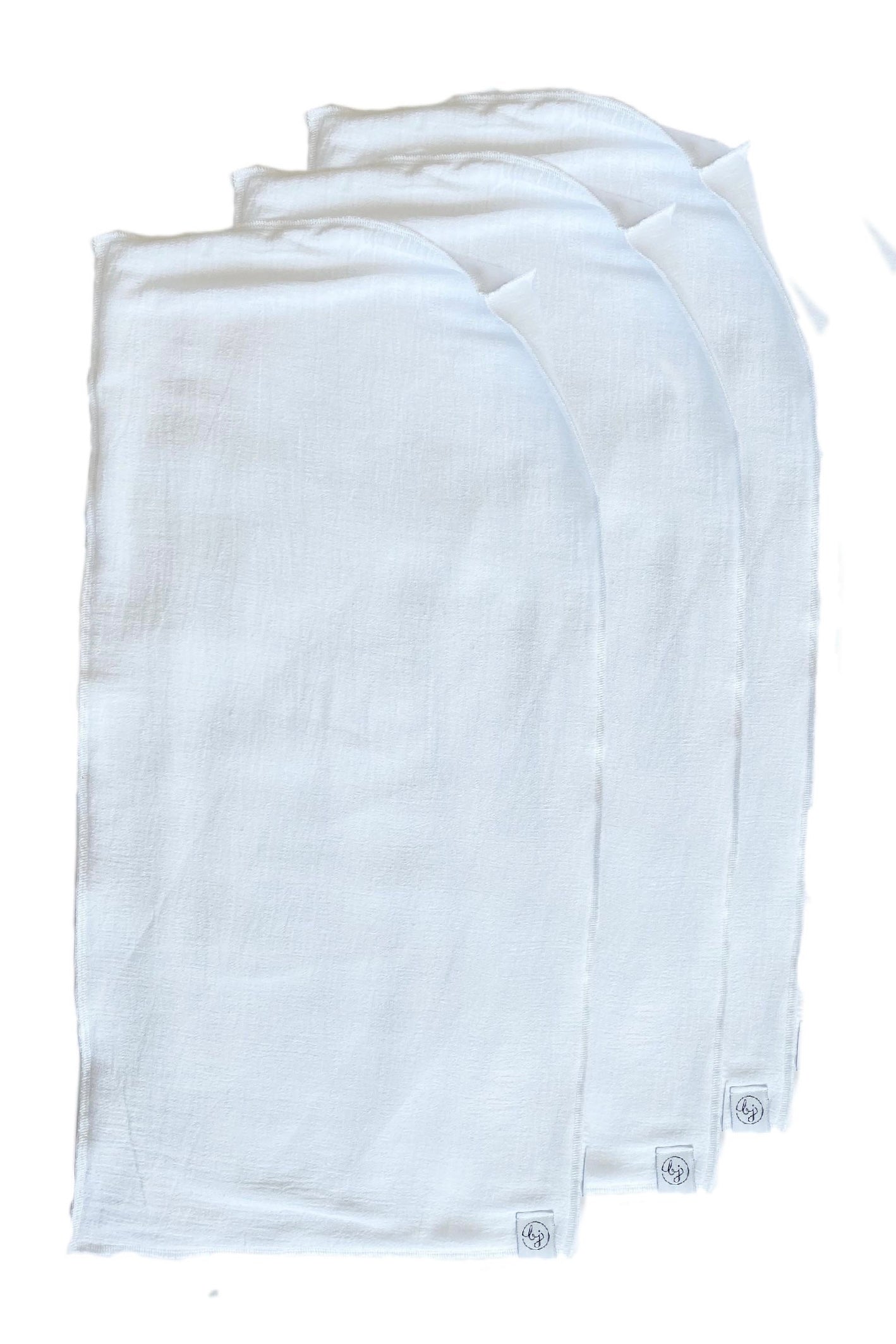Burp Cloth (3-pack), White